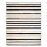 Striped Modern Grey Striped Area Rug