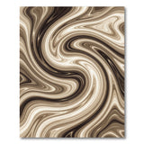 Abstract Area Brown and Tan Swirling Brown Tan Abstract Area Rug