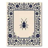 Floral Framed Beetle Area Rug