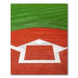 Baseball Pitcher's Mound Area Rug - Green Turf Red Dirt