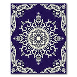 Ornate Purple Mandala Area Rug