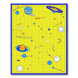 Kids Space Galaxy Cartoon Area Rug