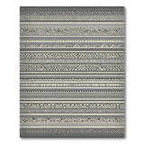 Heritage Tribal Geometric Black White Heritage Tribal Geometric Rug