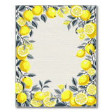 Vibrant Lemon Border Area Rug