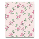 Floral Vintage Delicate Pink Blossom Floral Area Rug