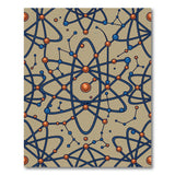 Atomic Orbit Geometric Area Rug