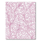 Pink Pink Swirling Floral Area Rug