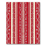 Red Heritage Tribal Striped Area Rug