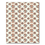 Terracotta Persimmon Fruit Leaf Area Rug