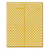 Gold and Silver Golden Lattice Geometric Area Rug