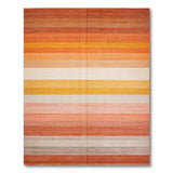Sunset Ombre Multi-Color Striped Area Rug