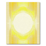 Sunburst Yellow Geometric Area Rug
