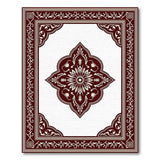 Traditional Persian Ornate Maroon Persian Medallion Area Rug