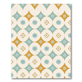 Multi-color and Patterns Teal Gold Starburst Geometric Area Rug