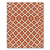 Terracotta Geometric Starburst Area Rug