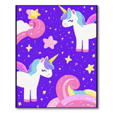 Dreamy Unicorn Stars Kids Area Rug