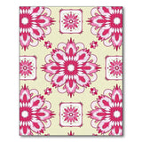 Pink Ornate Pink Floral Mandala Area Rug