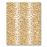 Orange Leopard Spot Area Rug