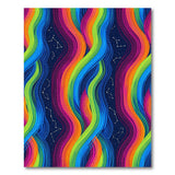 Rainbow Waves Constellation Area Rug