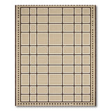 Beige Grid Geometric Area Rug