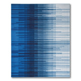 Blue Ombre Geometric Area Rug