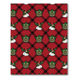 Red Plaid Holly Berry Mochi Area Rug