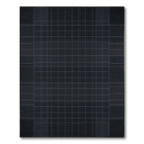 Bold Black Grid Geometric Area Rug