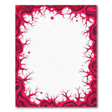 Vibrant Pink Abstract Branching Area Rug