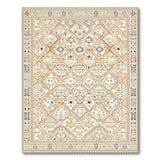 Beige and Neutral Southwestern Beige Geometric Southwestern Area Rug