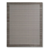 Grey Geometric Border Grey Area Rug