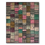 Eclectic Multi-Color Tribal Patchwork Area Rug