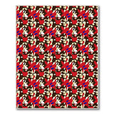 Vibrant Fox Silhouette Abstract Area Rug