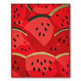 Multi-color and Patterns Vibrant Watermelon Slice Area Rug