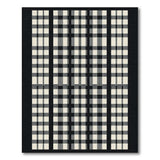 Rustic Farmhouse Check Classic Black White Buffalo Check Area Rug