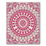 Vibrant Pink Mandala Persian Rug