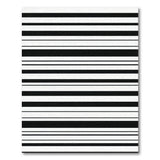 Black and White Stripe Bold Black White Geometric Stripe Area Rug