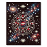 Cosmic Mandala Galaxy Star Area Rug