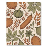 Autumn Pumpkin Harvest Fruit Pattern Rug
