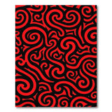 Heritage Tribal Bold Red Tribal Swirl Area Rug