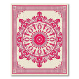 Ornate Red Mandala Persian Red Area Rug