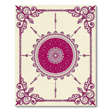 Ornate Purple Floral Mandala Area Rug