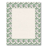 Vintage Green Lily Pad Frog Border Area Rug