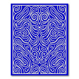 Blue Heritage Tribal Swirl Area Rug