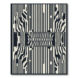 Geometric Modern Black and White Bold Black White Zebra Stripe Area Rug