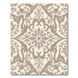Elegant Beige Ornate Floral Area Rug