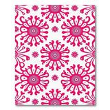 Pink Vibrant Pink Floral Bloom Area Rug