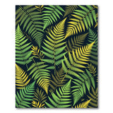 Lush Fern Leaf Pattern Area Rug