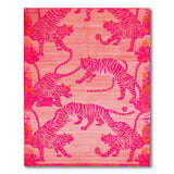 Vibrant Pink Tigers Lotus Area Rug
