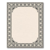 Vintage Ornate Floral Frame Area Rug