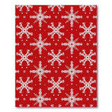 Festive Red Snowflake No. 6 Area Rug